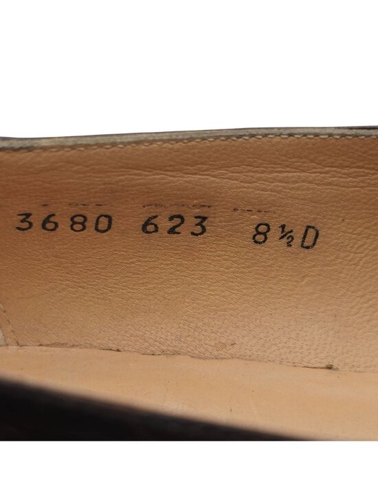 Vintage Salvatore Ferragamo Italy Mens 8.5D Brown Leather Dress Shoes Loafers main image 9